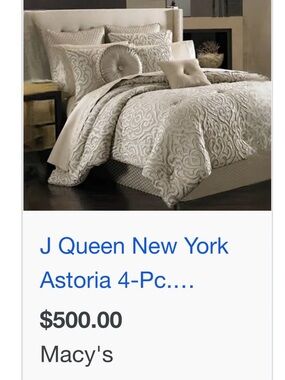 Astoria J. Queen New York 4-Piece King Comforter Set
